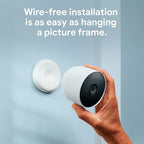Google Nest Cam Outdoor or Indoor, Battery - 2nd Generation - 1 Pack