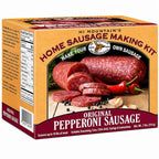 Hi Mountain PEPPERONI Sausage Kit | Complete sausage-making kit with seasoning, cure & 10 casings. Beef, pork, venison, deer, elk. Makes up to 30 lbs
