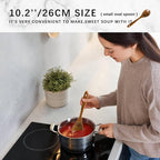 Wooden Spoons for Cooking, 10-Piece Acacia Wood Cooking Utensil Set | Spoons and spatulas stir, mix, flip and serve; balanced handles offer control while staying gentle on nonstick cookware.