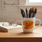 Silver Buffalo Gilmore Girls Luke's Diner Stars Hollow, Ceramic Mug, 18oz | Cafe Logo, Coffee, 0.53 Liters