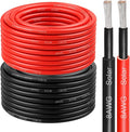 8 AWG Solar Cable 30FT Red + 30FT Black Tinned Copper Wire, 8 Gauge Solar Panel Wire for RV, Automotive, Trailer, Marine, Outdoors