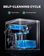 Silonn Countertop Ice Maker with 2.5L Expandable Ice Basket & 1.8L Water Tank, 9 Bullet Ice in 6 Mins, Portable Ice Makers, LED Touch Control, Self-Cleaning, 2 Ice Sizes for Home Kitchen Office