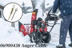 06900438 Auger Upper Traction Cable - Compatible with Ariens Compact 20, 24 & SNO-Tek 24916003, AMP 24916303 Snowblowers