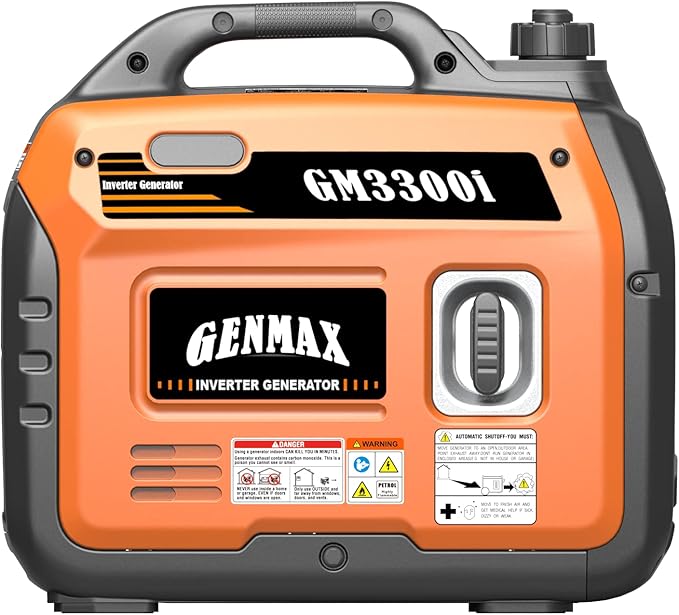 GENMAX Generator，EPA Compliant, Eco-Mode Feature, Ultra Lightweight for Backup Home Use & Camping