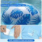 6pcs 4ft Pool Pillows for Above Ground Pools, Cover Balloon Winterizing Inflatable Air Pillow Float with Ropes PVC Ice Equalizer Closing Winter Swimming Ball Accessories