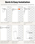 Uniclife Wall Mount Mailbox for Outside (No Locking Mechanism) | Flag & Number Stickers, Large Metal Mail Box for House, Modern Post Box for Outdoor Office Home