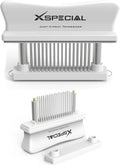 KITCHEN MEAT TENDERIZER TOOL 48-Blade Stainless Steel | Kitchen Cooking Gadgets Tools with Ultra Sharp Needle That Makes Steak & Chicken Tender