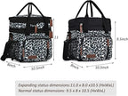 MIYCOO Lunch Bag for Women & Men, Expandable Double Deck Lunch Box, 15L | Leakproof & Waterproof, Portable, Large Soft Insulated Cooler bag for Adult, Work, Camping, Beach, Picnic, Travel