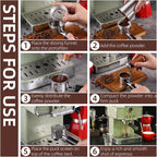 53.5mm Espresso Accessories Kit,Spring Loaded Calibrated Espresso Tamper,Wdt Tool Espresso & Dosing Funnel Set,Coffee Tamper Espresso Machine Accessories For 53.5 mm Portafilter Barista Tools