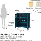 Mr. Kate Annie Short Metal 2 Door Cabinet, Parchment