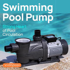 In/Above Ground Pool Pump, Self Primming High Flow (Single Speed, 3HP, 8964 GPH, 220V)