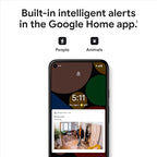 Google Nest Security Cam (Wired) - 2nd Generation - Fog, 1080p, Motion Only