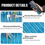 THKFISH 53in Portable Waterproof Fishing Ruler with Measuring Board | Folding Fish Ruler, Roll Up Fish Measuring Tape for Boat, Kayak, Coolers, Yacht and Workbench 53 *7.5"-1pcs/59 * 3.15"-2pcs