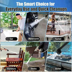 Cordless Pressure Washer, Portable Imapct Power Washer, 4.0Ah Battery Powered with Dual Water Source, 6-in-1 Nozzle, 16ft Detachable Hose, Lightweight and Long-Lasting, Designed for Light-Duty Tasks