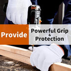 12 Pairs Grill Gloves Field Dressing Gloves for BBQ, Grilling, Oven, Heat Resistant, Mechanics, Welding, Gardening Safty Work Gloves Bulk, Large, Men Women