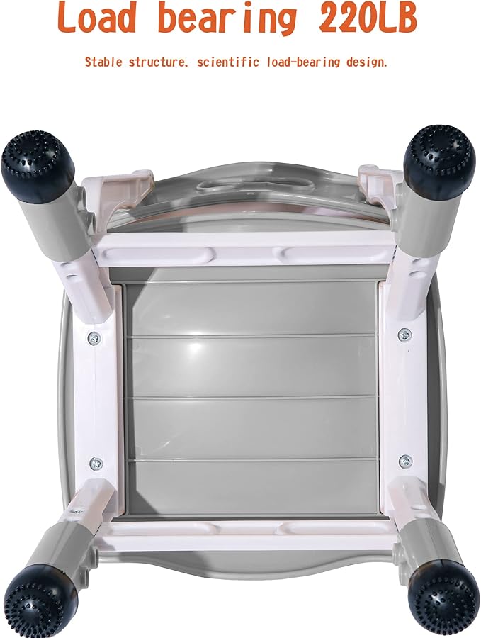 Kids' Desk Chairs Adjustable Height is Suitable for Children's Chairs Used in Families, Schools and Day-Care Between 2-10 Years Old The Max Bearing Capacity is 220LB(4PCS-Grey)