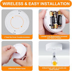 Small Battery Operated Spotlights Indoor with Remote Flicker-Free 60 Lumens Dimmable Warm/Neutral/Cool White 3 Mode Wireless Mini Up Lights for Accent Wall, Art Display, Picture, 6 Pack