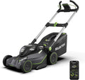 SUNTEK 40V 18-Inch Cordless Electric Lawn Mower, Digi-Brushless Walk-Behind Lawn Mowers, 4.0Ah Lithium-ion Battery and Rapid Charger Included, APP Compatible, SLM4417A