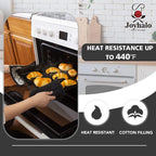 Joyhalo 6 Pack Pot Holders for Kitchen Clearance | Cotton Oven Holder with Great Heat Resistance, Potholders Sets for Kitchen, Countertops, Hot Pots and Pans, Black