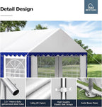 MFSTUDIO 13'x26' Party Tent, Outdoor Heavy Duty Party Tents with Removable Sidewalls, Large Canopy Tent Shelter for Outdoor Events Wedding Birthday, Blue