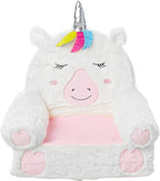 Amazon Basics Children's Plush Toddler Chair, Unicorn, Medium, Multicolor