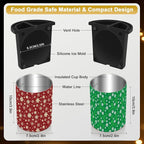 Clear Ice Cube Maker - 2.5" Round Ball - Stainless Steel Clear Ice Cube Molds - Sphere Mold & Christmas Gift for Cocktails, Drinks & Bourbon, Whiskey Gifts for Men Women Dad(2 Packs)