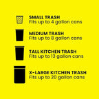 Glad ForceFlex Tall Kitchen Trash Bags, 13 Gallon, Gain Original, 140 Count (Package May Vary)