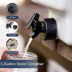 COOZMENT 3.2 Gallon/5 Gallon Water Containers with Spigot, BPA Free Water Jug, Military Green Water Tank, Multifunction Water Storage Containers for Camping Outdoor Hiking,Emergency Storage