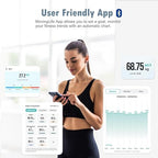 NUTRI FIT Smart Scale for Body Weight Body Composition Monitor, Bathroom Digital Weighing Scale with BMI, Body Fat, Muscle Mass, Accurate Bluetooth Home User Health Equipment Sync Apps