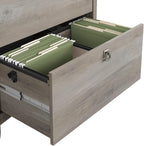 Bush Furniture Salinas 2 Drawer Lateral File Cabinet in Driftwood Gray
