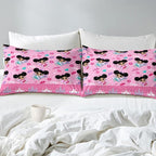 Pink Girls Comforter Sets Full, African American Black Girl Comforter Set Full Size Comforter Sets for Girls Soft Princess Bedding Decor for Girls Bedroom with 1 Comforter 2 Pillowcases