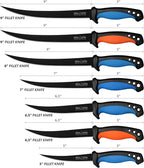 Rhinoreto Bait Knife - Razor Sharp G4116 German Stainless Steel Blade, 5 Inch Professional Filleting & Boning Knife with Non-Slip Handle, Protective Sheath & Sharpener