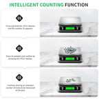 Large Digital Kitchen Scale 88lbs/40kg with 6 Unit Stainless Stee Food Scales with Tare and PCS Funtion LCD Display for Baking, Bread, Cooking, Meat, Vegetables, Farm with Adapter Grey