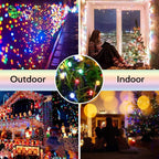 Toodour Christmas Lights Outdoor, 213ft 600 LED Christmas String Lights, 8 Modes, Timer, Waterproof Christmas Fairy Twinkle Lights for Home Garden Yard Wedding Party Tree Xmas Decors - Multicolor