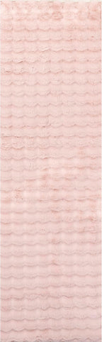 nuLOOM 2' x 8' Cozy Plush SuperiorWash Area Rug, Machine Washable, Non-Slip, Soft Fluffy Shag Carpet for Living Room Bedroom Kids Room Nursery Home Decor, Jeni Blush