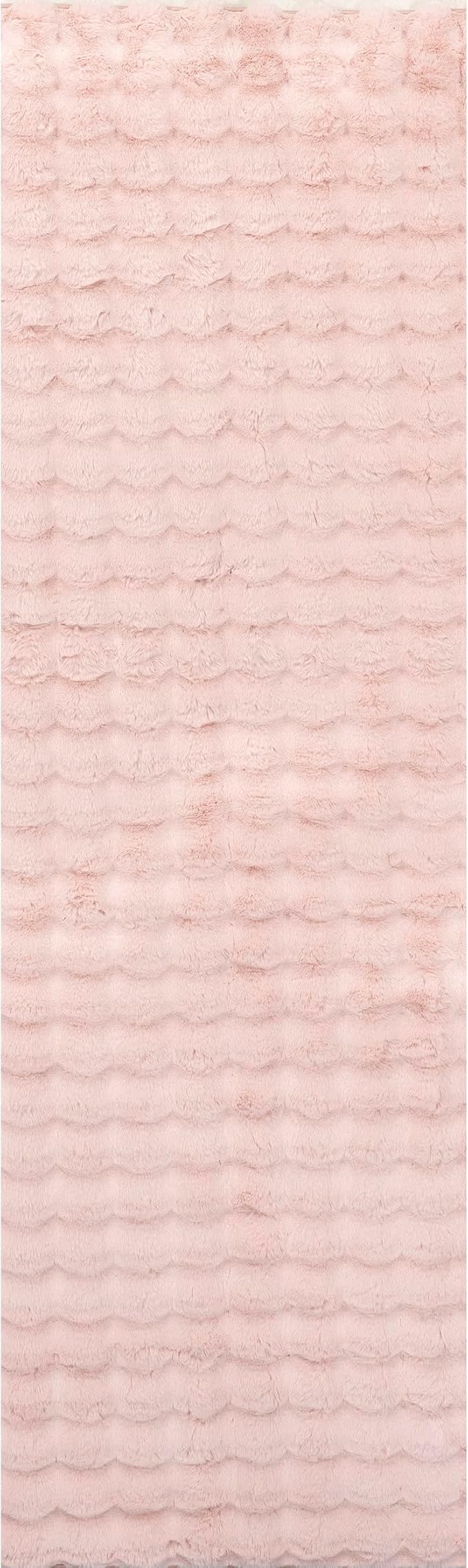 nuLOOM 2' x 8' Cozy Plush SuperiorWash Area Rug, Machine Washable, Non-Slip, Soft Fluffy Shag Carpet for Living Room Bedroom Kids Room Nursery Home Decor, Jeni Blush