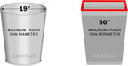 Plasticplace 20-30 Gallon Trash Bags │ 1.2 Mil │ Green Garbage Can Liners │ 30’” x 36” (200 Count), W25LDG
