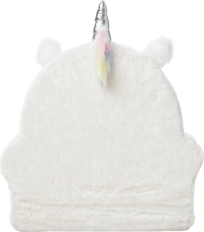 Amazon Basics Children's Plush Toddler Chair, Unicorn, Medium, Multicolor