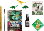 Cute Farms Terrarium Starter Kit | Moss, Vermiculite, Soil, Pebbles, Plant Food, & Finishing Tools (Medium Kit + Live Plants)