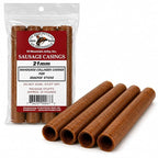 Hi Mountain Snack Stick Casings | 21 mm, Edible, Mahogany | Collagen casings for homemade snack sticks, meat sticks, beef sticks & venison sticks. Makes up to 22 lbs