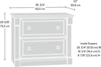 Sauder Palladia File Cabinet, Vintage Oak finish