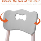 Kids' Desk Chairs Adjustable Height is Suitable for Children's Chairs Used in Families, Schools and Day-Care Between 2-10 Years Old The Max Bearing Capacity is 220LB(4PCS-Grey)