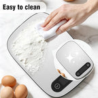 Food Scale, 11lb Kitchen Scale with 6 Units Tare Function & Backlit LCD, Precise 1g Stainless Steel Digital Scale, Hanging Design for Baking, Cooking, Healthy Eating and Meal Prep (Batteries Included)