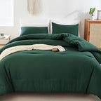 ROSGONIA Twin Comforter Set for College Girls Boys Dark Emerald Green, 1 Comforter 1 Pillowcase,Soft Dorm Bedding All Season Kids Comforter Sets