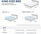 Bedsure King Size Comforter Set - Pumpkin Comforter, Boho Tufted Shabby Chic Bedding Comforter Set, 3 Pieces Vintage Farmhouse Bed Set for All Seasons, Fluffy Soft Bedding Set with 2 Pillow Shams