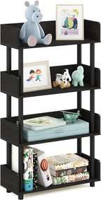 Furinno Turn-N-Tube 4-Tier Toolless Freestanding Multipurposes Display Rack, Espresso