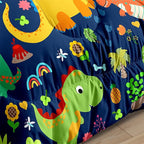 Dinosaur Bedding Full for Boys - Dinosaur Bedding Set for Kids Bedroom Dinosaur Bedding Full Blue Dinosaur Comforter Boys Room Decor Dinosaur Comforter, Full (1 Comforter 2 Pillowcases)
