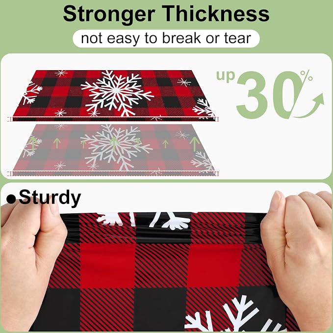 6 Packs Christmas Buffalo Disposable Table Cloth, 54 x 108 Inch Waterproof Plastic Tablecloth, Rectangle Black Red and White Checkered Table Covers for Picnic, Birthday, Party