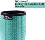 WKieason 12oz Standard Can Sleeves Insulators Sleeves Standard Can Covers 12OZ Beer Bottle Sleeves Coolers Holder Non-slip Neoprene Can Coolier Sleeves 4PC Pack (Black/Red/Yelllow/Blue)