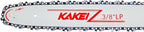 KAKEI 16 Inch Chainsaw Bar& Chain Combo - 3/8" LP Pitch, .050" Gauge, 56 Drive Links Fits Craftsman, Poulan, Ryobi, Echo, Greenworks& More (3 Chains+ 1 Bar)